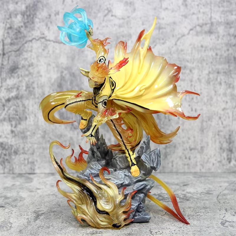 Anime Action Figure Naruto Anime Figure Collectible Room Decor Naruto Uzumaki Rasengan GK Statue Toys Birthday Gifts for Kids