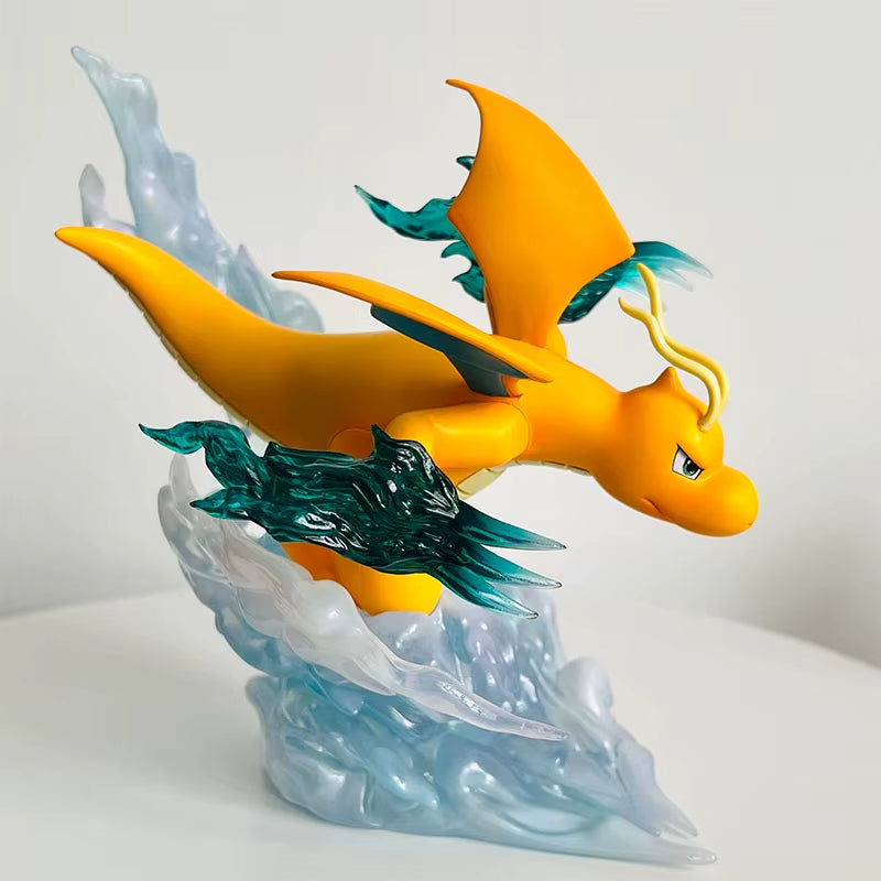 Pokeman Anime Figure Dragonite Figures 16Cm PVC Statue Figurine Model Collection Desktop Decoration Children Birthday Toy Gifts