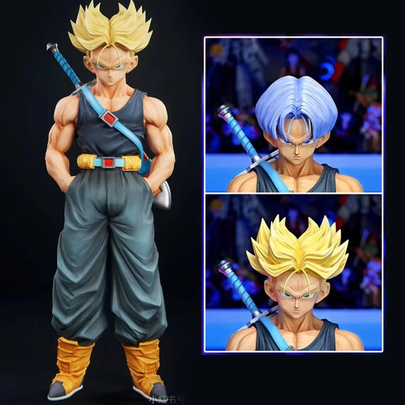 26Cm Dragon Ball Z Figures NEC Trunks Action Figure GK Super Saiyan Collection Anime Future Torankusu Figure Statue Model Toys