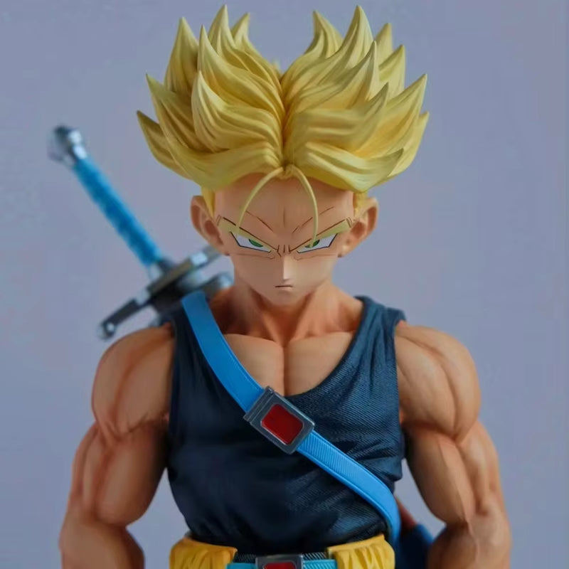 26Cm Dragon Ball Z Figures NEC Trunks Action Figure GK Super Saiyan Collection Anime Future Torankusu Figure Statue Model Toys