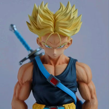26Cm Dragon Ball Z Figures NEC Trunks Action Figure GK Super Saiyan Collection Anime Future Torankusu Figure Statue Model Toys