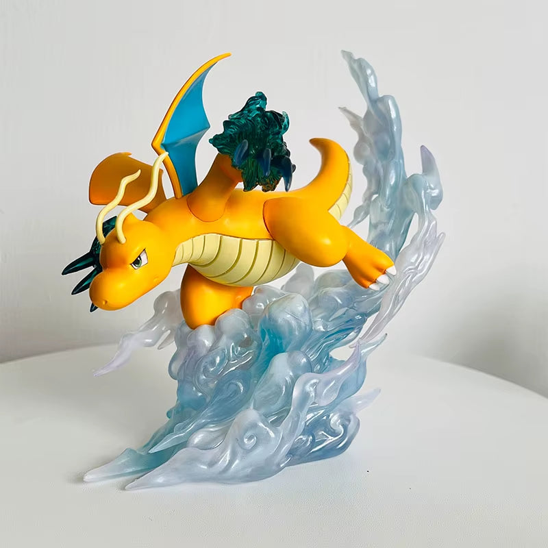 Pokeman Anime Figure Dragonite Figures 16Cm PVC Statue Figurine Model Collection Desktop Decoration Children Birthday Toy Gifts