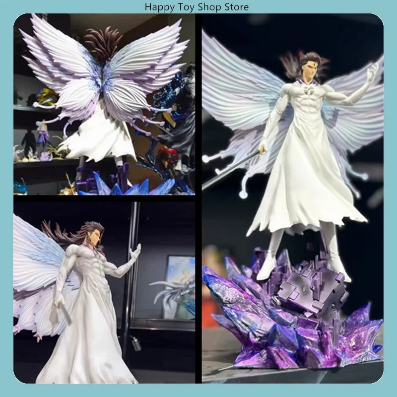 31M Bleach Aizen Sousuke Butterfly Hollowfication Anime Figure Model Statue Fans Collection Desktop Decoration Ornament Toy Gift