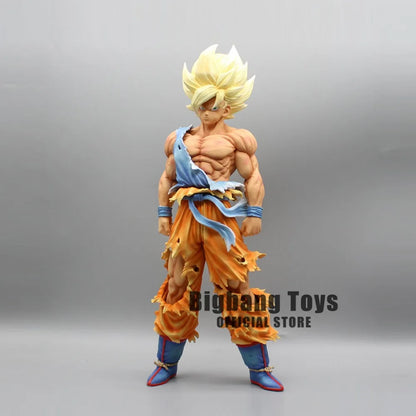 28Cm Dragon Ball Z Figure Goku Anime Figures First Super Saiyan Gk Blood Coating Gokou PVC Model Toys Doll Collectible Gifts