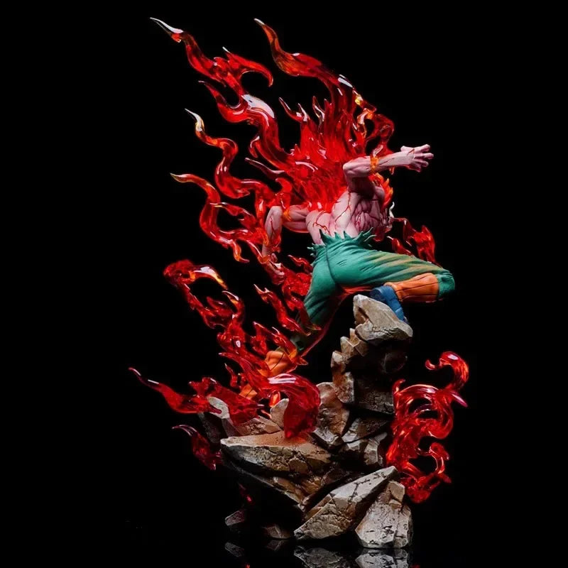Might Guy 28Cm Naruto Anime Figure Immortal Figure Action Figure Sitting Model Doll Pvc Collection Desk Decoration Christmas Toy