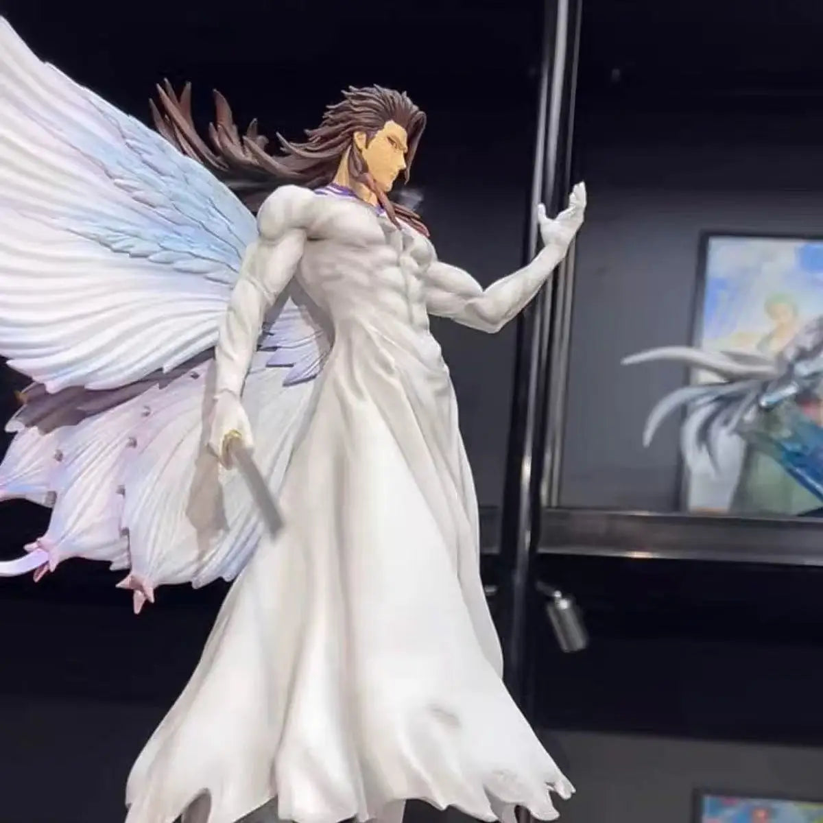 31M Bleach Aizen Sousuke Butterfly Hollowfication Anime Figure Model Statue Fans Collection Desktop Decoration Ornament Toy Gift
