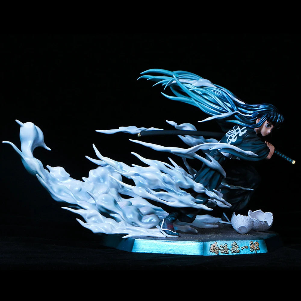 19Cm Demon Slayer GK Tokitou Muichirou Statue PVC Action Figure Anime Figure Model Toys Ornament Collection Doll Kids Gift