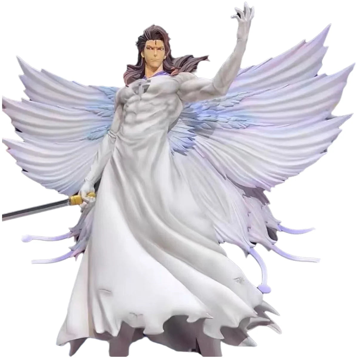 31M Bleach Aizen Sousuke Butterfly Hollowfication Anime Figure Model Statue Fans Collection Desktop Decoration Ornament Toy Gift