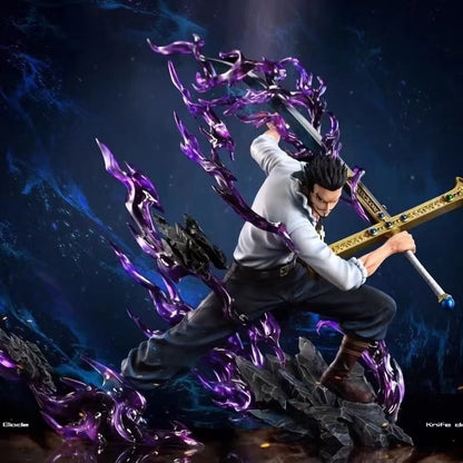 30Cm/11.81Inch One Piece Dracule Mihawk Figure One Piece Anime Figures Pvc Statue Desktop Ornament Collectible Model Toys Gifts