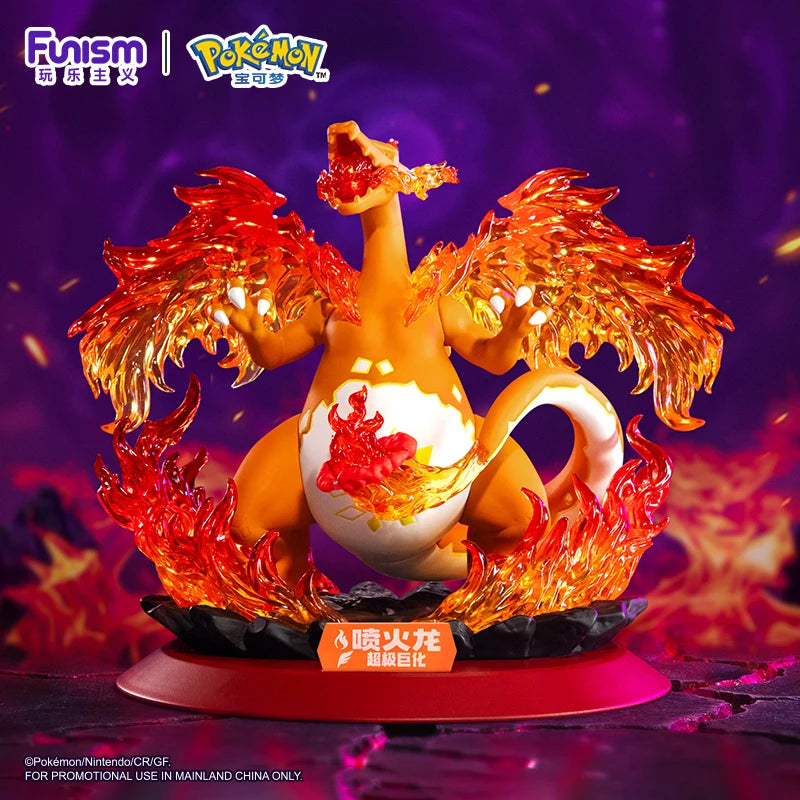 Pokemon Anime Action Figures Super Giant Charizard Eevee Genuine Collecting Figurines Pocket Monster Home Decorations Toys Gift