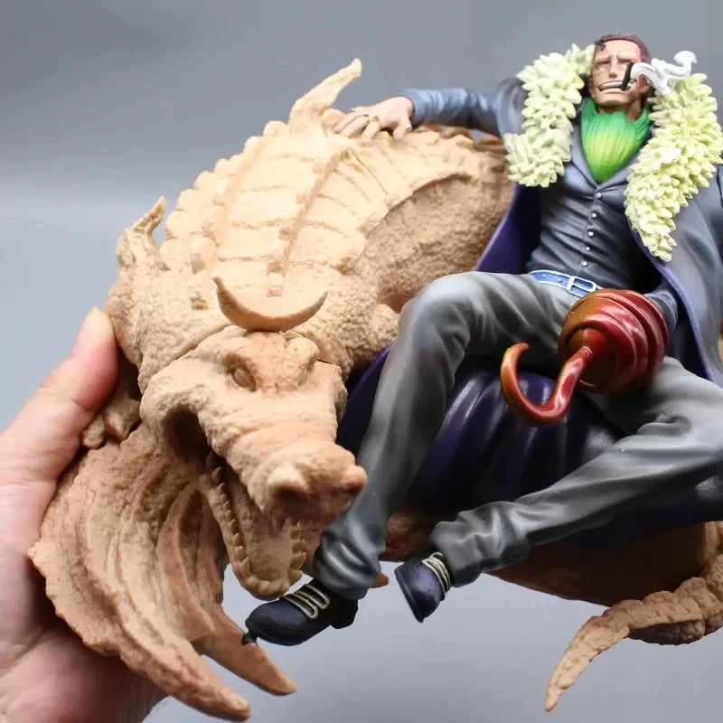 One Piece Bt Sitting Posture Laosha Gk Anime Figure Crocodile Shichibukai Sand Crocodile Figures Model Collectible Toy Gifts