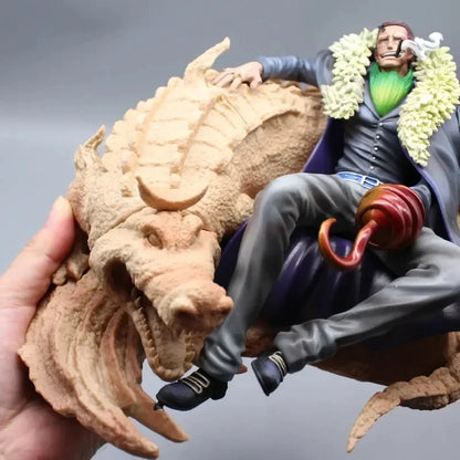 One Piece Bt Sitting Posture Laosha Gk Anime Figure Crocodile Shichibukai Sand Crocodile Figures Model Collectible Toy Gifts