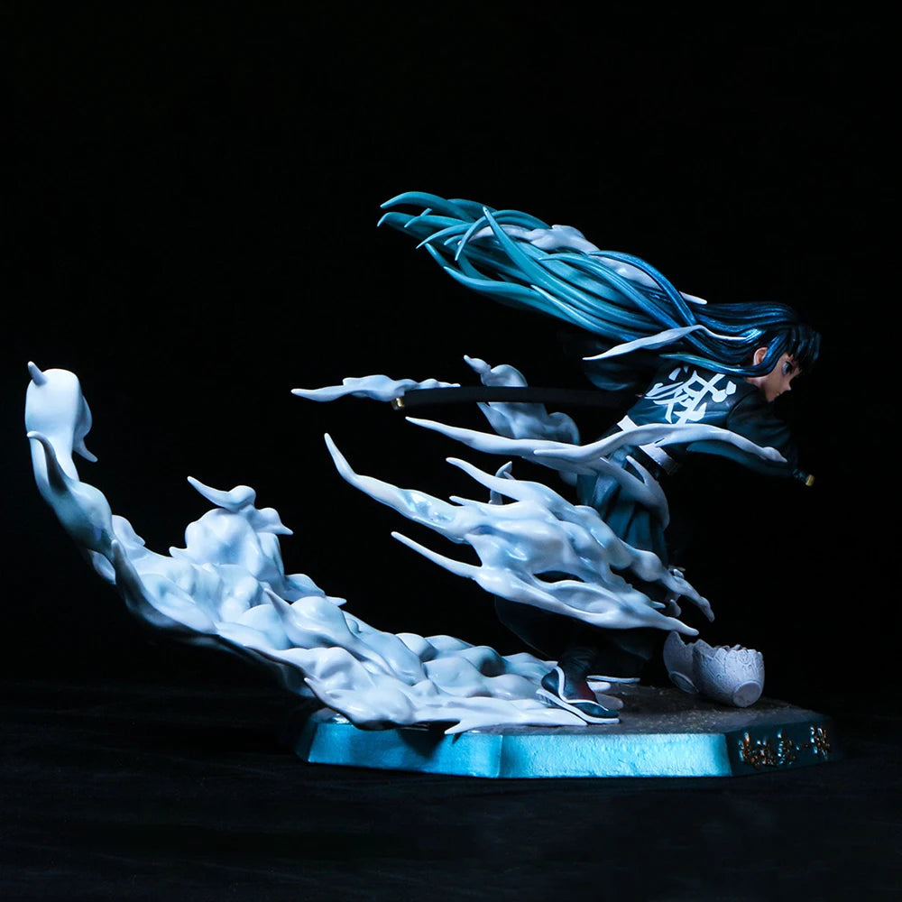 19Cm Demon Slayer GK Tokitou Muichirou Statue PVC Action Figure Anime Figure Model Toys Ornament Collection Doll Kids Gift