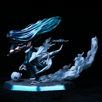19Cm Demon Slayer GK Tokitou Muichirou Statue PVC Action Figure Anime Figure Model Toys Ornament Collection Doll Kids Gift