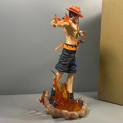 28Cm Anime One Piece Ace Figure Portgas D Ace Action Figurine PVC Statue Collectible Model Toys for Childern Christmas Gifts