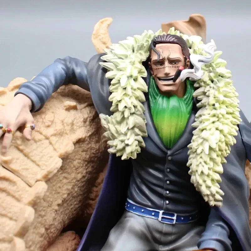 One Piece Bt Sitting Posture Laosha Gk Anime Figure Crocodile Shichibukai Sand Crocodile Figures Model Collectible Toy Gifts