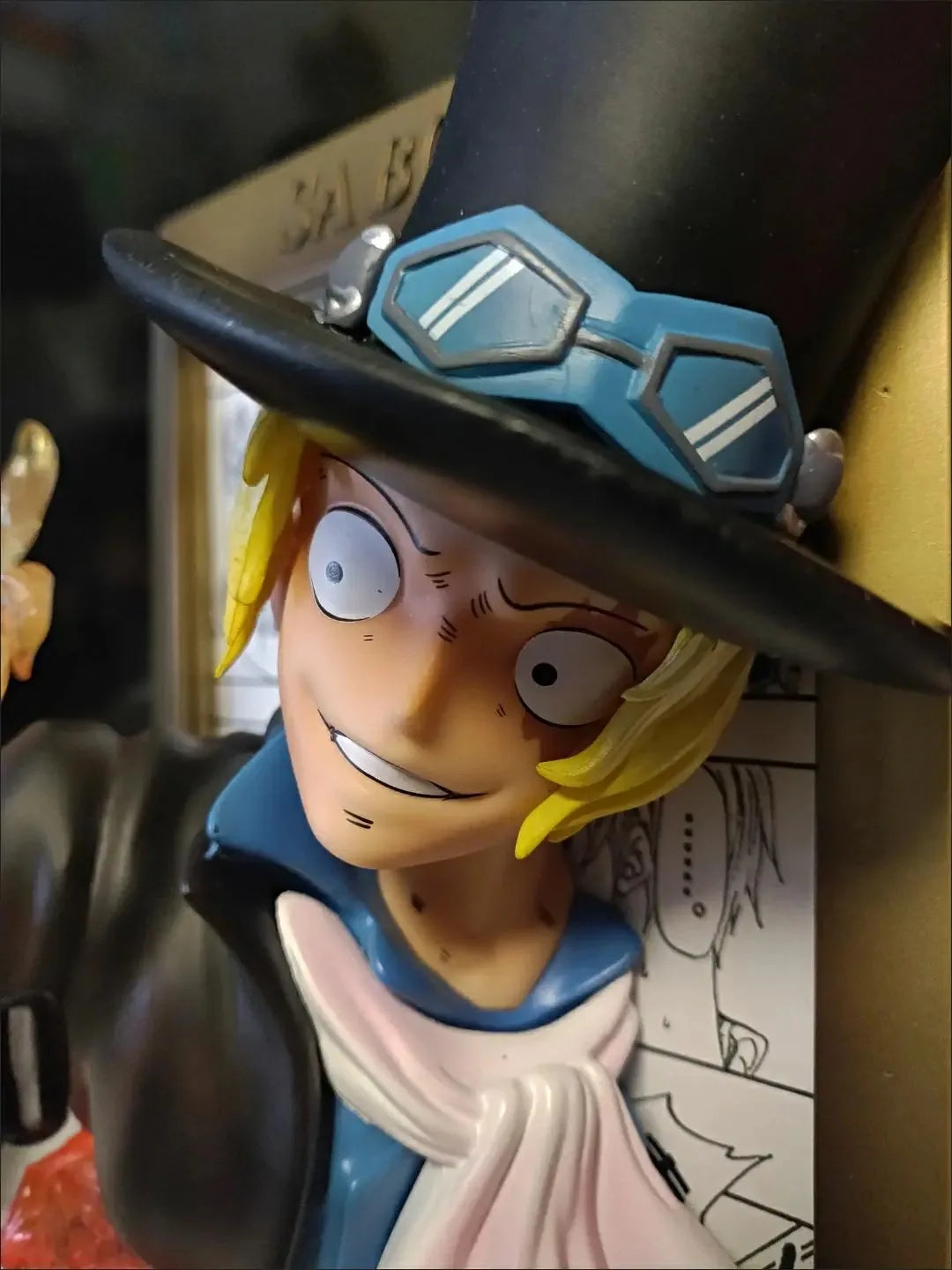 One Pieces King Sabo Ace Luffys Three Brothers Large Photo Frame Ornament Statue Handmade Model Ornament Toys Birthday Kids Gift