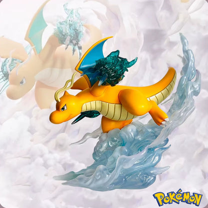 Pokeman Anime Figure Dragonite Figures 16Cm PVC Statue Figurine Model Collection Desktop Decoration Children Birthday Toy Gifts