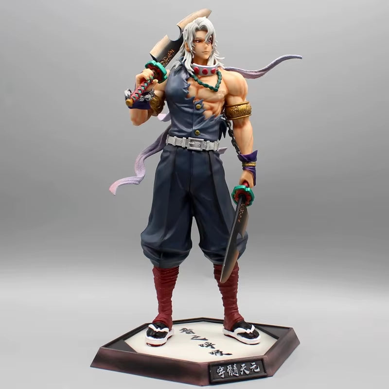 Demon Slayer Anime Figure Uzui Tengen Gk Statue Figurine Pvc Model Doll Collection Toys Desktop Ornament Children Birthday Gifts