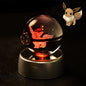 Pokemon Crystal Ball 3D Pikachu Mewtwo Mew Gengar Night Light Lamp Base Pokeball Crystal Pokemon Glass Ball Figure Birthday Gift