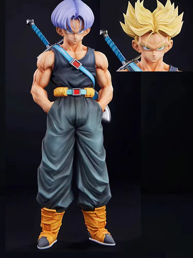 26Cm Dragon Ball Z Figures NEC Trunks Action Figure GK Super Saiyan Collection Anime Future Torankusu Figure Statue Model Toys